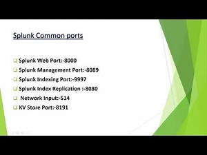 Common Ports in Splunk