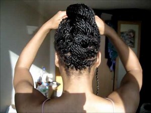 Senegalese Twist Updo