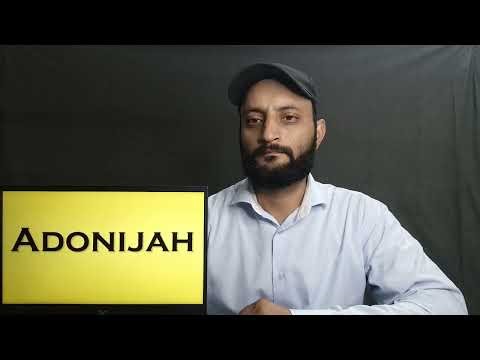 Pronunciation of Adonijah