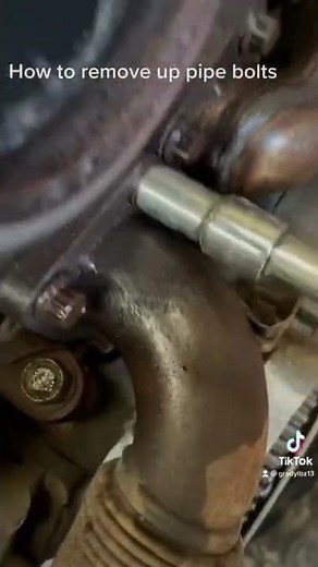 Best way to removed duramax up pipe bolts