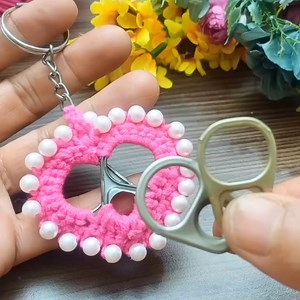 6.8K views · 42 reactions | Very cute crochet heart key chain 﫶 | Elif Craft & Easy DIY ideas | Facebook