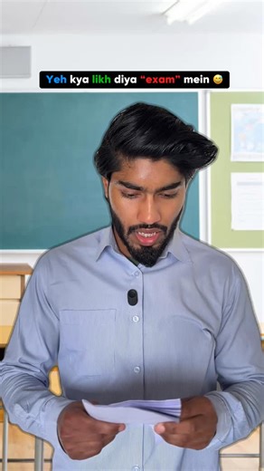 Raish Anwar on Instagram: "Full marks aaye hain par..😅 (reel,reelitfeelit,funny,relatable,student,college,exam,full marks,explore page,trending,meme,viral) #reel #funny #relatable #student #exam"