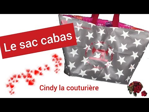 Tuto couture facile ~ Coudre un sac cabas - Cindy la couturière