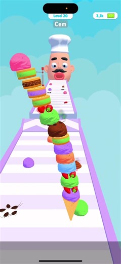 Stacky IceCream Runner Level 20