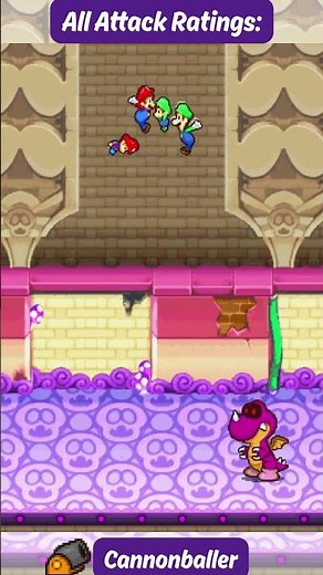 Mario & Luigi: Partners in Time | Attack Performances: Cannonballer