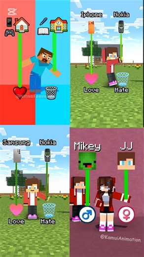 jj and jj sister love or Hate | #animation #gaming