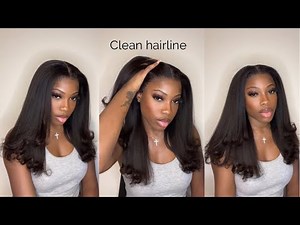 Natural Texture Kinky Straight 13x6 Wig | Ultimate Melted Clean Hairline Lace | MyFirstWig