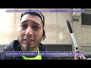 Exterior Limestone - Cast Stone Cleaning & Sealing