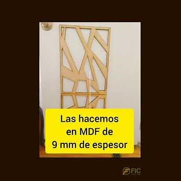 Celosía hecha de MDF con corte láser