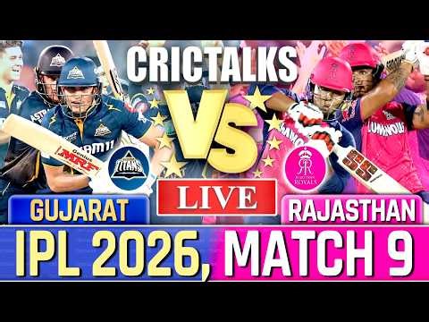 🔴 Live: GT vs RR Live Cricket Match Today, IPL 2026, Live Match Commentary, 1st Inning
