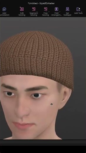 Style3d Atelier Beanie / Digital Fashion/ #f3dfashion #style #beaniehat #accessories