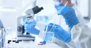 Researchers working together in the clinical lab