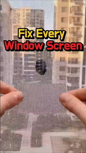 Fix Torn Window Screens in Seconds (No Tools, No Stress!) #lifehacks #shorts
