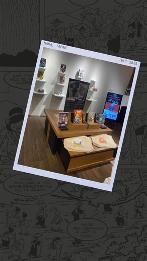 Usagi officially landed in Japan! 🇯🇵✨ Our very first Usagi Yojimbo x Chibi Time pop-up is now open at Tsutaya Books in Nara — but hurry, most of the merch is already SOLD OUT! Catch us before we're gone — we're only here until July 13th! Where should we wander next in Japan? Let us know! 🗾 The pop up show ends on July 13th. We just added some new postcards & prints. アメリカで大人気の“兎用心棒”のpopupを日本で初めて開催します。 日本で入手しづらいアメリカン・コミックスをはじめ、限定フィギュアやTシャツなど関連グッズを取り揃えております。 #stansakai #usagiyojimbo #兎用心棒 #japan