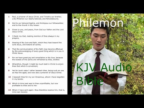 Philemon KJV Audio Bible Reading with Scripture on Screen