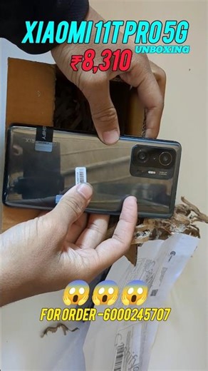 Xiaomi 11T Pro 5G Quick Unboxing 🔥🔥//Order from cashify