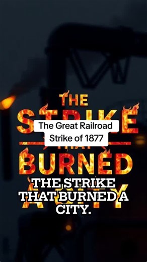 The Great Railroad Strike of 1877 Great Railroad Strike 1877 Pennsylvania Railroad history Pittsburgh labor history Railroad worker strikes Eminent domain railroad Railroad labor conflicts American labor history 1877 #RailroadHistory #LearnOnTikTok #HistoryTok #LaborHistory #RailroadStrikes