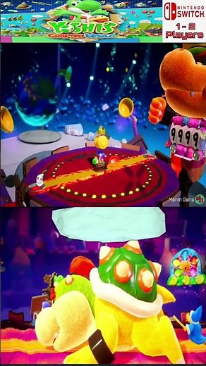 mega baby bowser - Yoshi's Crafted World - mainin game