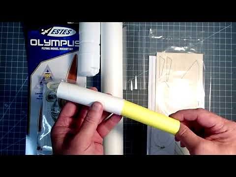 Estes “Olympus” model rocket assembly (part 1 of 2)