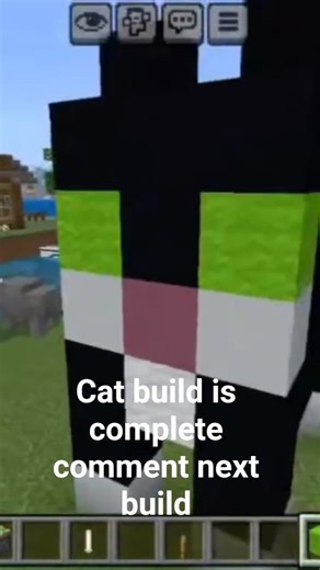 cat build is complete comment next build🐱 #viral #minecraft #trending #gaming #build #cat
