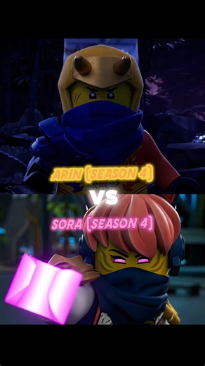 Arin vs. Sora Dragons Rising Season 4 | Ninjago #shorts #edit #ninja #ninjago