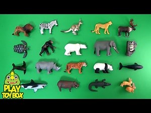 Learning Animal Names and Sounds for kids with Animal Adventure Takara Tomy Toys