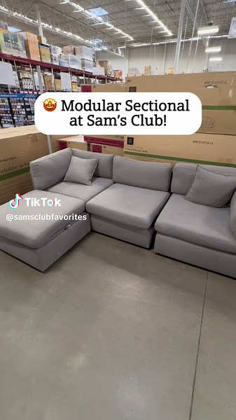 Modular Sectional at Sam’s Club with Soft-Close Ottoman!