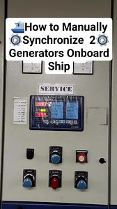 6.1K views · 81 reactions | How to Manually Synchronize Generators Onboard a Ship #marineengineering | Mhark Christian Cenaon | Facebook