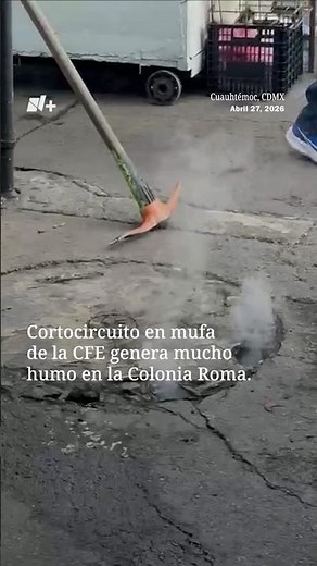 Short circuit in CFE service entrance in the Roma neighborhood, Mexico City
