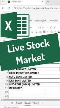 📈 Live Stock Market in Excel 😲 | Excel Stocks Data Type Explained!