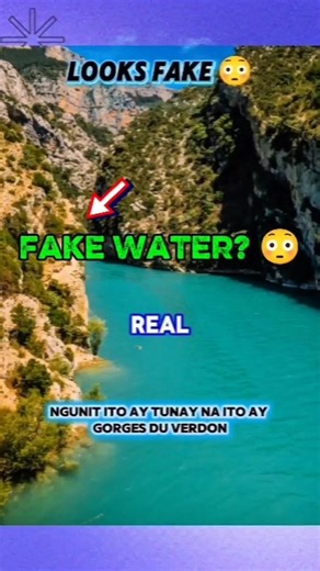 This Water in France Looks FAKE 😳💧 #france #travel #shorts