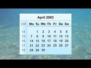 April 2003 Calendar