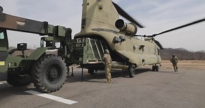 Hellfire Missile Draw During Exercise Warrior Shield B-Roll