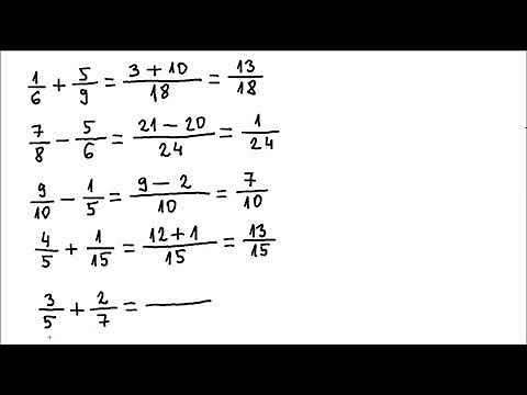 Adding and Subtracting Fractions - STEP BY STEP