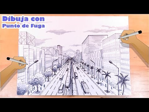 How to draw a city with a vanishing point