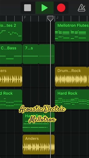 Mellotrons In the Air #garagebandios #guitarrecording #shorts