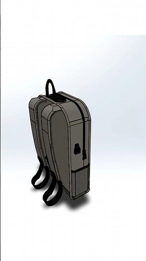 COOL Backpack Concept Design in SOLIDWORKS! (Detailed 3D Model) | ANIMATION | DEVELOPMECH