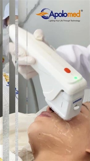 Demonstration of HIFU client treatment process and post-treatment comparison pictures