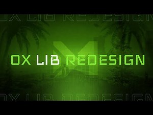 Ox Lib & Ox Target Redesign | Clean UI | Open Source | FiveM