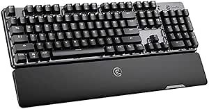 GameSir GK300 Wireless Mechanical Gaming Keyboard 2.4 GHz Dongle + Blutooth Connectivity, Backlit RGB LED, 104 TTC Blue Switches Full Keyboard for PC/iOS/iPad/Android Phone/Laptop and Mac