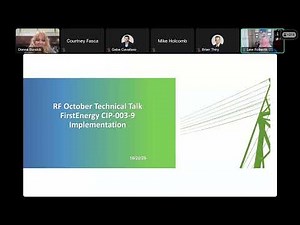 FirstEnergy discusses CIP-003-9 Implementation October 2025 Tech Talk
