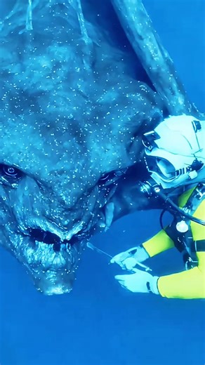5.7K views · 22 reactions | Face to face with the abyss. A diver's close encounter with the unknown." #reelsfypシ #Discovery #oceanlife #fishingworld #SeaCreatures #marinelife #creepy | Deep Sea Fishing Experts | Facebook