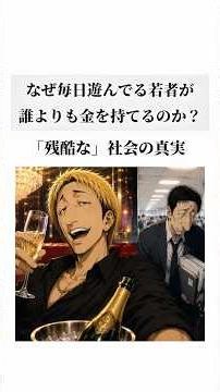 なぜ毎日遊んでる若者が誰よりも金を持てるのか？「残酷な」社会の真実