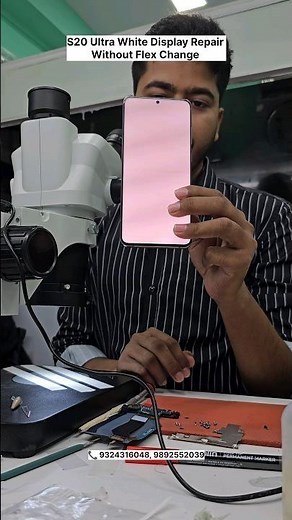 Samsung Galaxy S20 Ultra White And Green Display Repair Without Flex Change || QASWA TELECOM