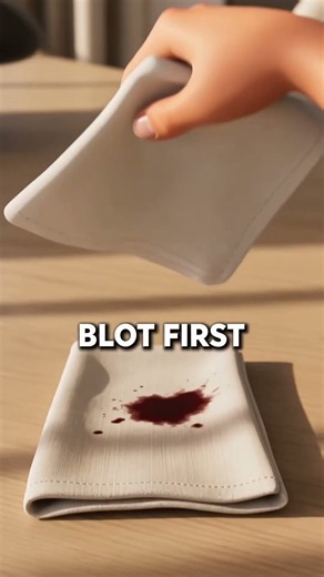 Spilled Red Wine? Don’t Rub It 🍷