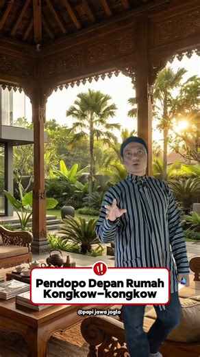 Desain Unik Pendopo Joglo Gantung dengan Arsitektur Jawa