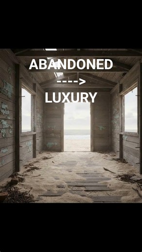 Abandoned Beach Shack Turned Into a Luxury Ocean Lounge #BeachHouse #renovationshorts #renovation