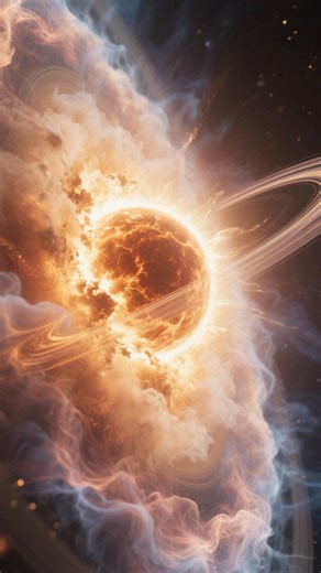 El final del Sol implicará la expulsión de sus capas externas, que se dispersarán en el espacio formando una nebulosa planetaria luminosa ✨🌌. Este gas enriquecido contribuirá a nuevos ciclos de formación estelar, mostrando que la muerte solar es también un proceso generador de materia y estructura cósmica. #físicaextrema #sol #nebulosaplanetaria #astrofisica #evolucionestelar | Física Extrema
