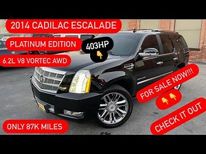 2014 Cadilac Escalade Platinum Edition 87k Awd 6.2L V8. Review & Test-Drive #cadillacescalade