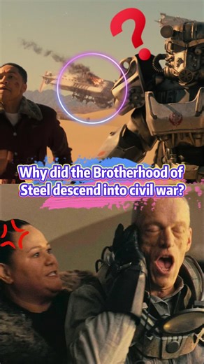 Why did the Brotherhood of Steel descend into civil war? #Fallout #tv #foryou #fyp #Brotherhood